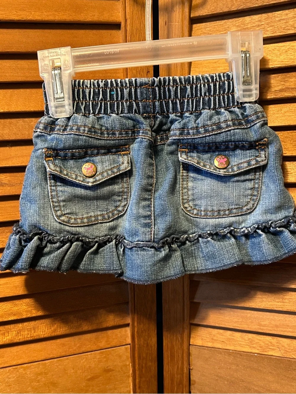 The Children's Place Ruffled Jean Skirt